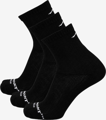 Chaussettes de sport 'Bamboo' SWEDEMOUNT en noir : devant