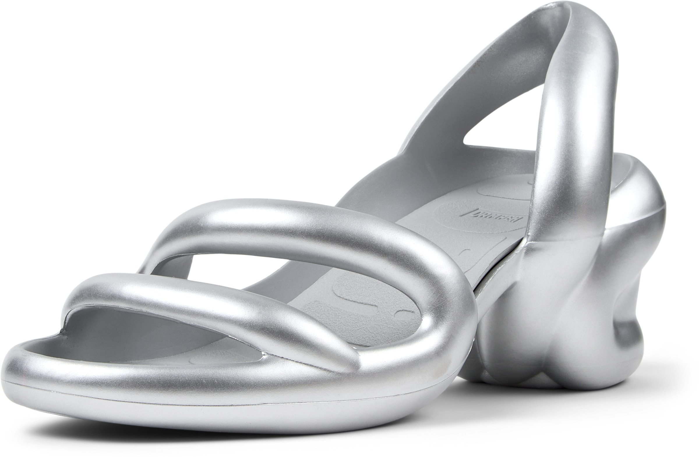 CAMPER Sandalen 'Kobarah' in Zilver: voorkant