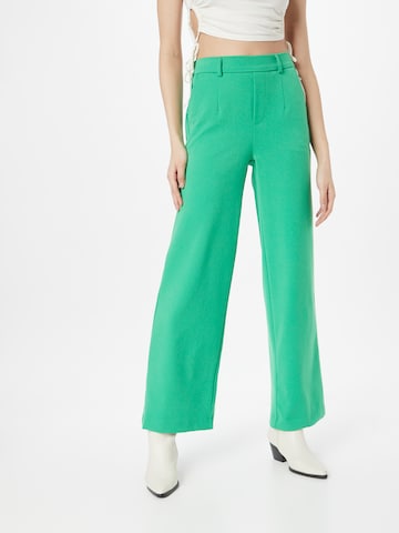 Wide Leg Pantalon 'Lisa' OBJECT en vert : devant