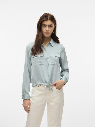 VERO MODA Bluse i grøn: forside