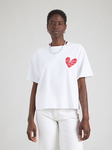 Tricou 'Bo44xy' de la Hailys pe alb: față