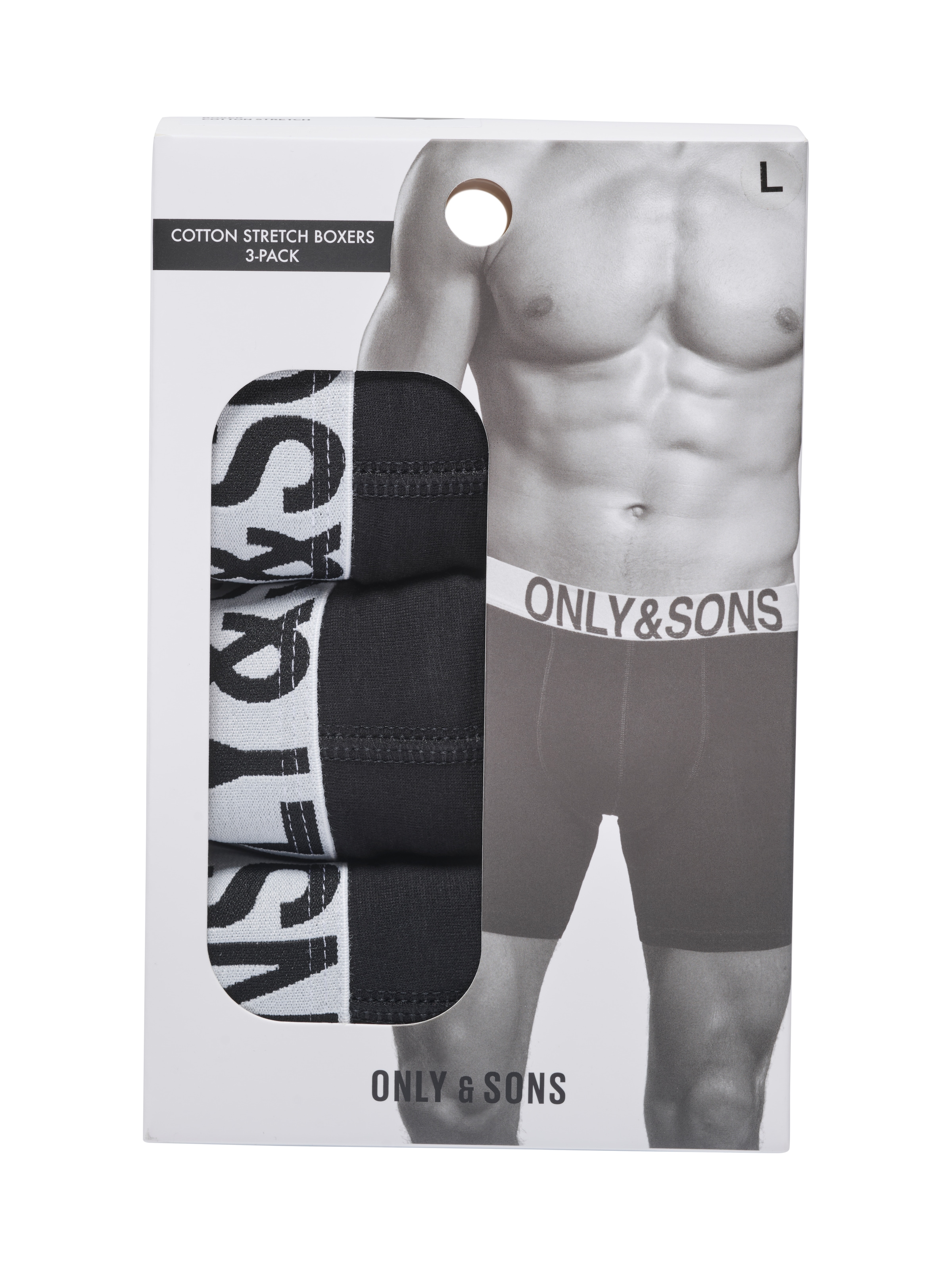 Only & Sons Boxer shorts in Black