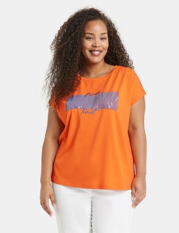 SAMOON Shirt in Orange: front