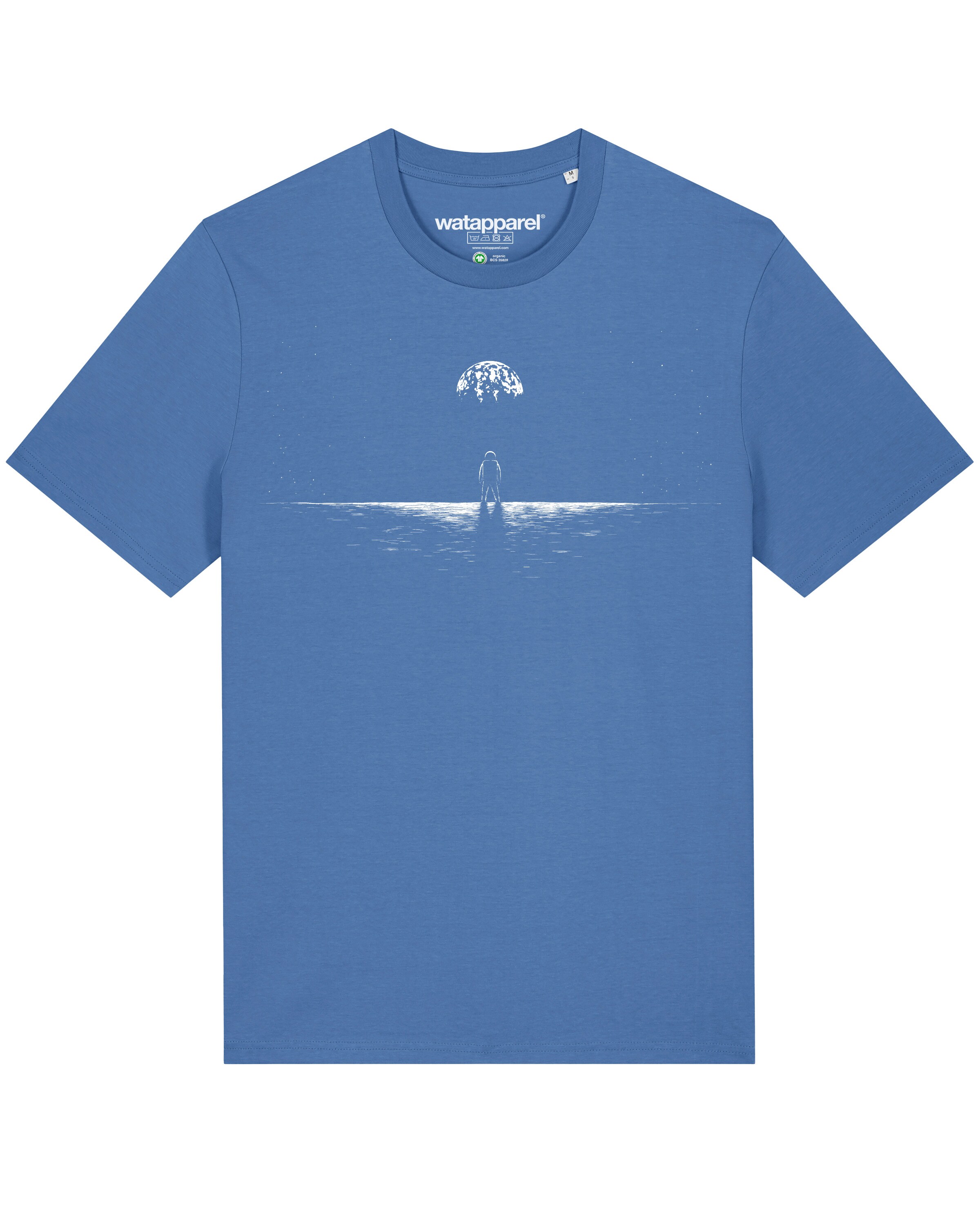 T-Shirt ' Lost in space ' Watapparel en bleu : devant