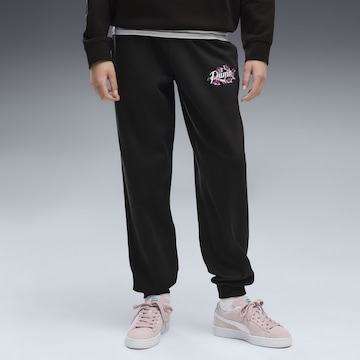 PUMA Tapered Sportbroek 'Essentials Nature 2.0' in Zwart: voorkant