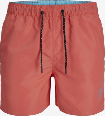 Jack & Jones Plus Badeshorts i pink: forside