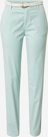 Coupe slim Pantalon chino ESPRIT en bleu : devant