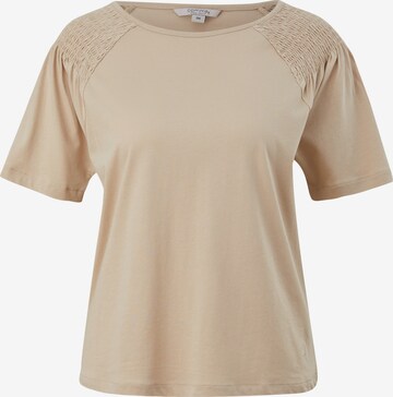 comma casual identity Shirt in Beige: voorkant