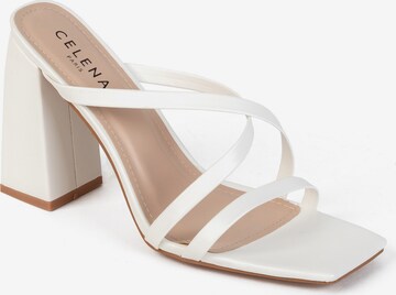 Celena Mules 'Cybill' in White