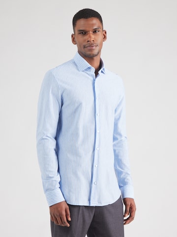 Michael Kors Slim fit Πουκάμισο σε μπλε: μπροστά