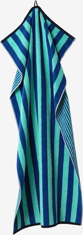 Serviette de douche 'Good Vibes' Herzbach home en bleu : devant