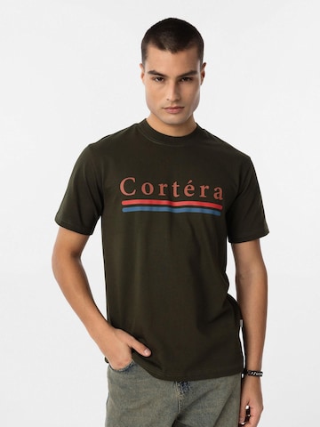 T-Shirt Cortera en vert : devant