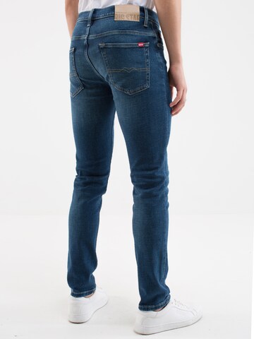 Coupe slim Jean 'JEFFRAY' BIG STAR en bleu