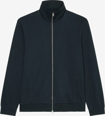 Marc O'Polo Zip-Up Hoodie in Blue: front