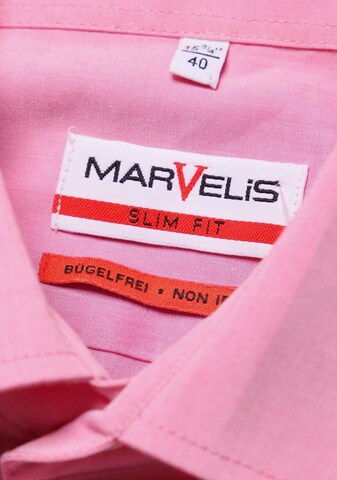 Marvelis Button Up Shirt in M in Pink