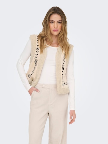 ONLY Bodywarmer 'ONLFrida' in Beige: voorkant