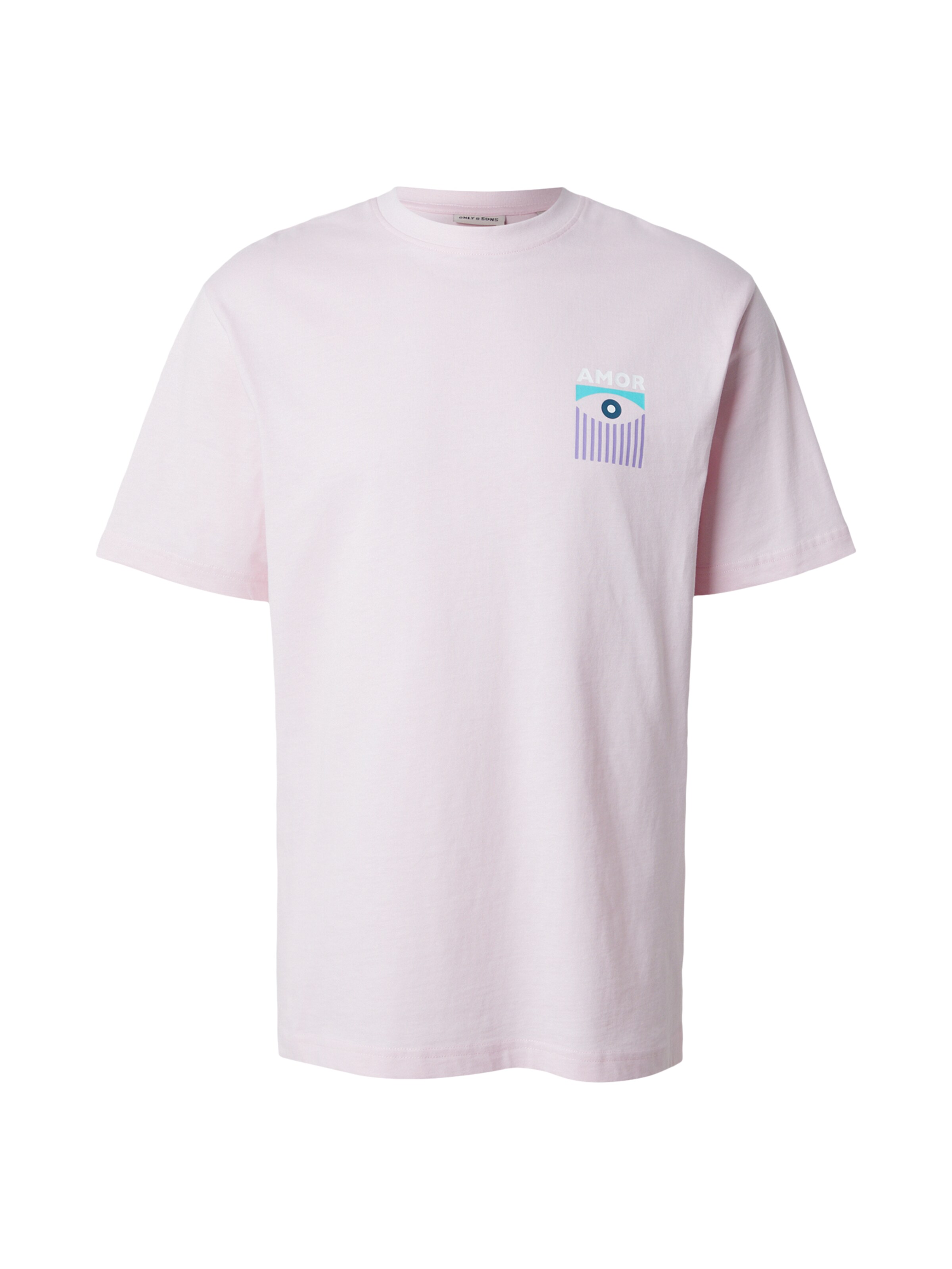 Only & Sons T-Shirt 'ONSFRED' in Pink: Vorderseite