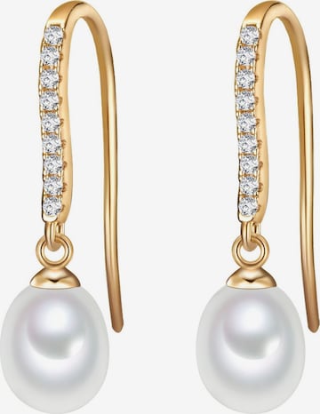 Valero Pearls - Pendientes en oro: frente