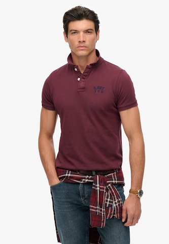 T-Shirt Superdry en rouge : devant