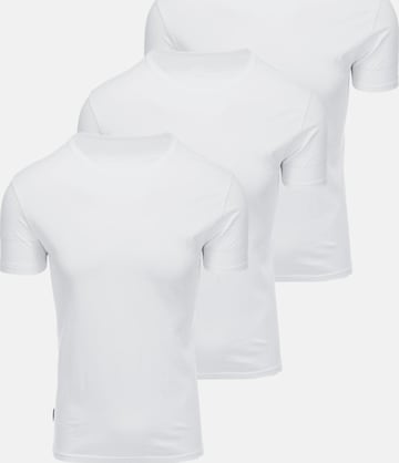 Ombre T-Shirt in Weiß: Vorderseite