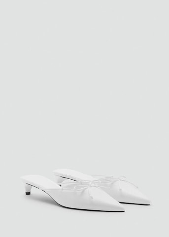 MANGO Mules 'Nil' in White