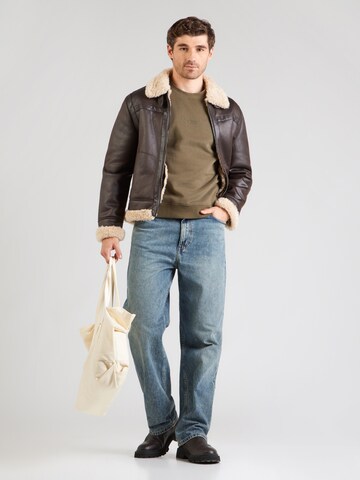 JACK & JONES Sweatshirt 'JCOPOINT' in Grün