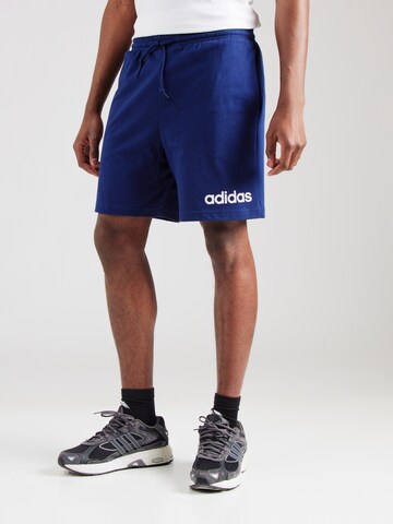 ADIDAS SPORTSWEAR Regular Sports trousers 'LIN SJ' in Blue: front