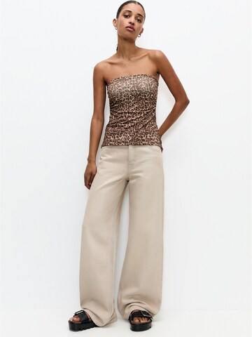 Pull&Bear Top | rjava barva