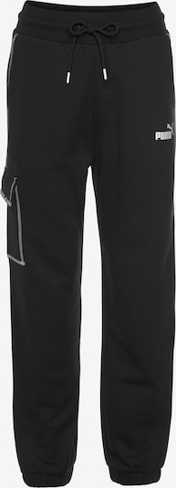 Pantaloni sport PUMA pe negru / alb, Vizualizare produs