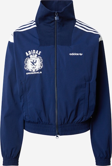 ADIDAS ORIGINALS Prijelazna jakna 'MASCOTTE' u plava / bijela, Pregled proizvoda