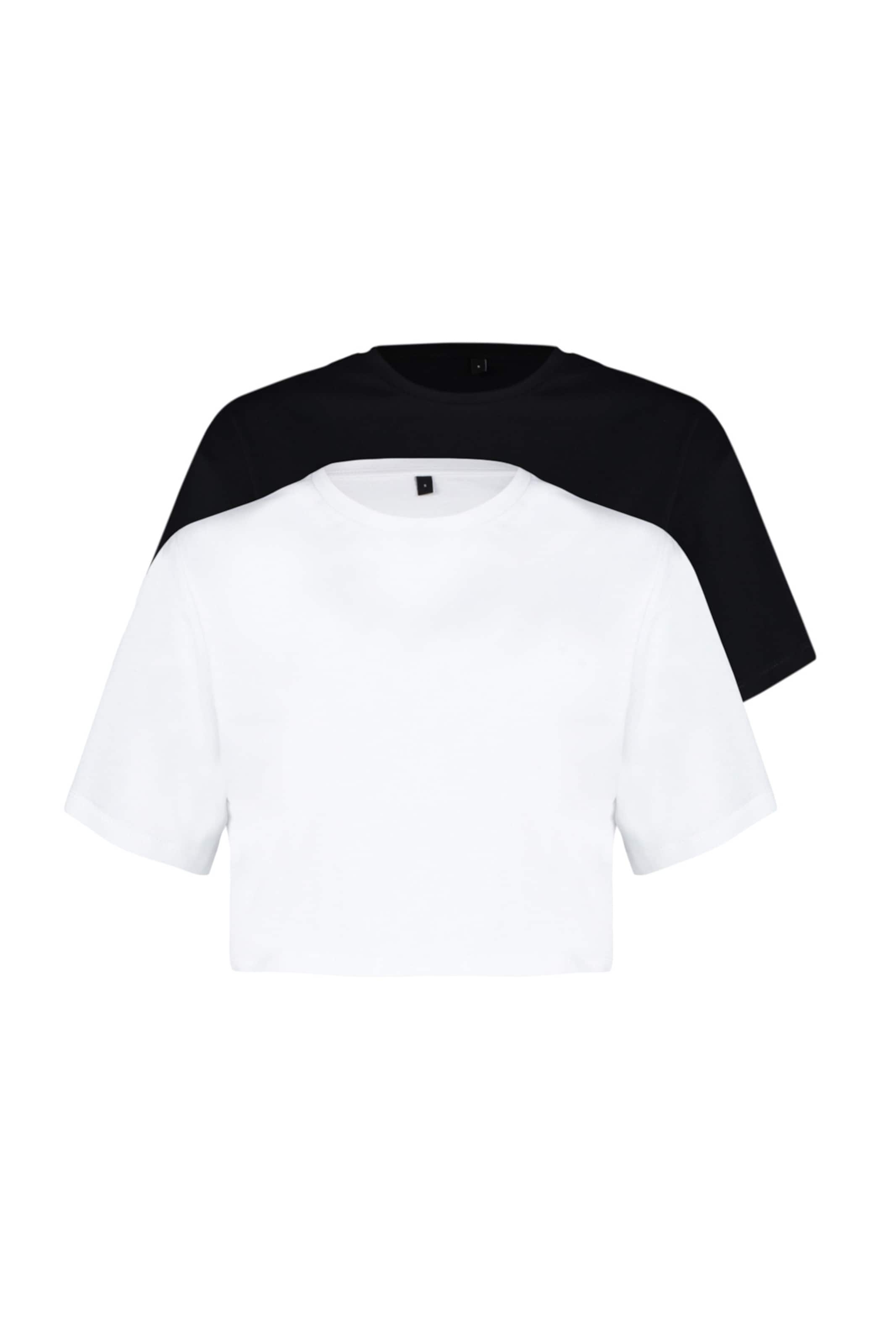 Trendyol - Camiseta en negro: frente