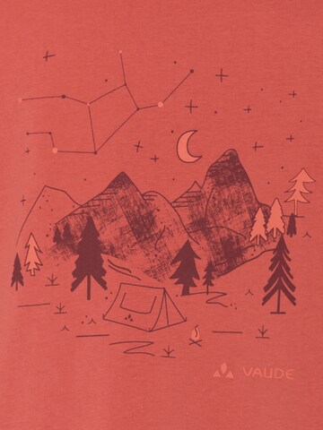 VAUDE Functioneel shirt 'Lezza' in Rood