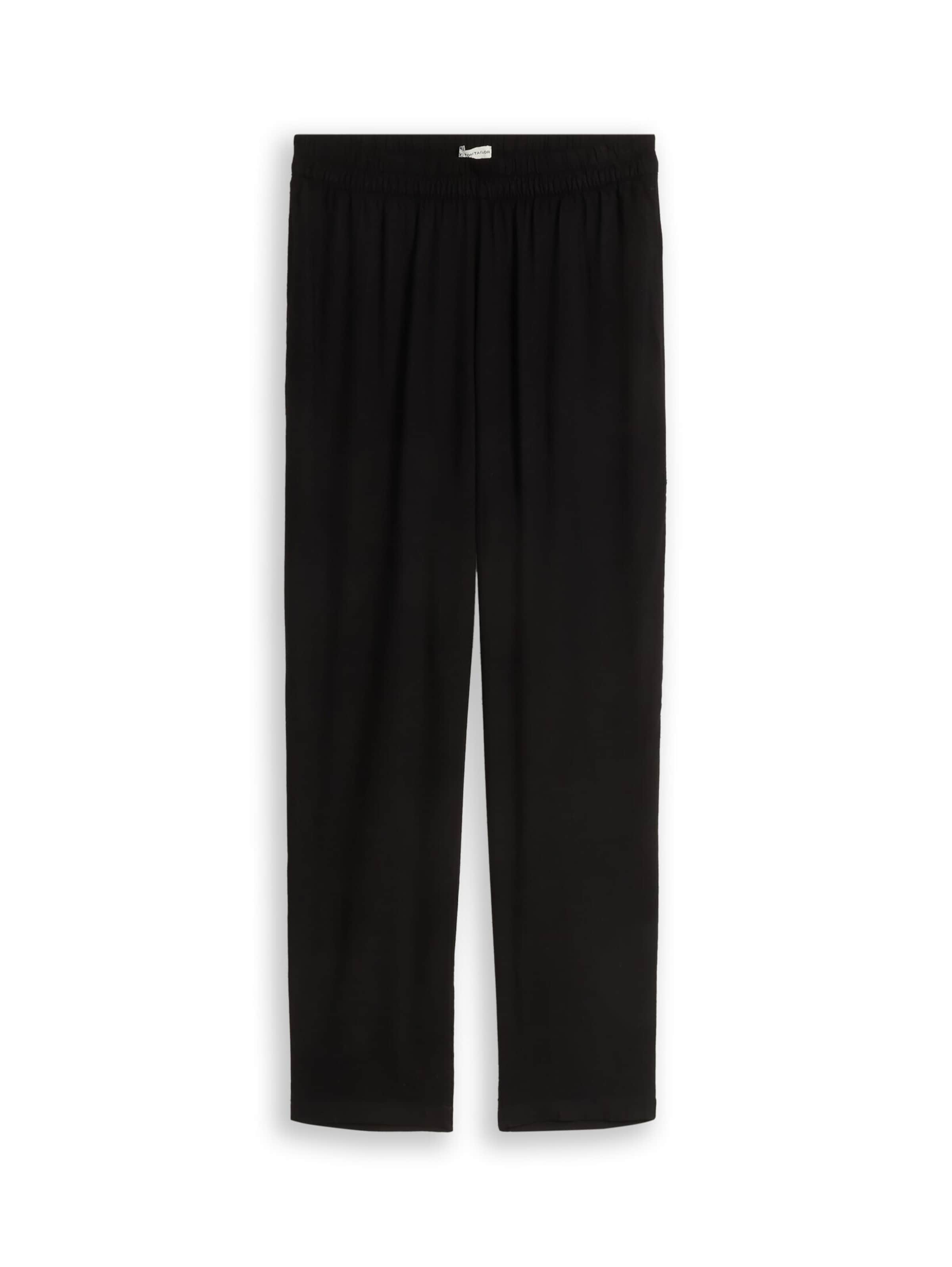 TOM TAILOR Loosefit Hose in Schwarz: Vorderseite