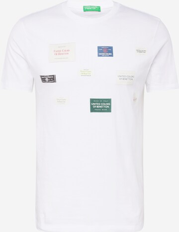 UNITED COLORS OF BENETTON Shirt in White: front