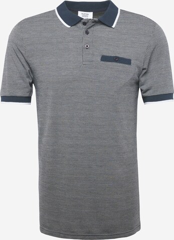 BURTON MENSWEAR LONDON Shirt 'Birdseye' in Blauw: voorkant