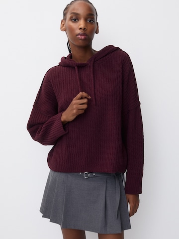 Pull-over Pull&Bear en rouge : devant