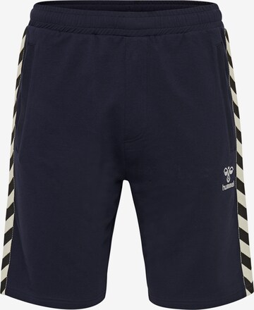 Hummel Workout Pants in Blue: front