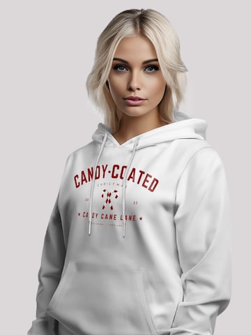 Sweat-shirt 'Weihnachten Candy Coated Christmas' F4NT4STIC en blanc