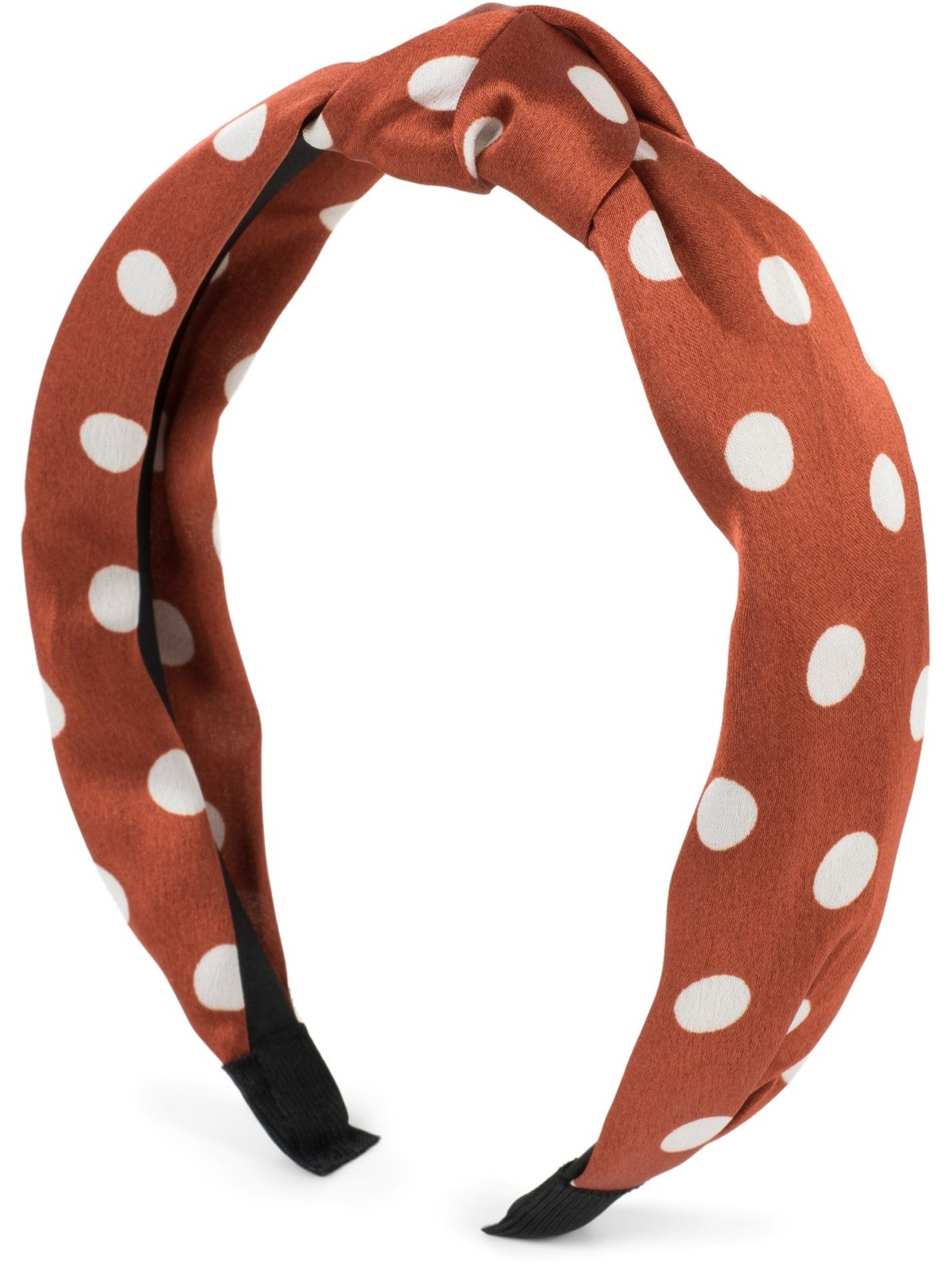 styleBREAKER Hair jewelry 'Haarreif gepunktet mit Knoten Rockabilly' in Brown
