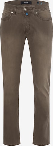 PIERRE CARDIN Slimfit Jeans 'Lyon' in Bruin: voorkant