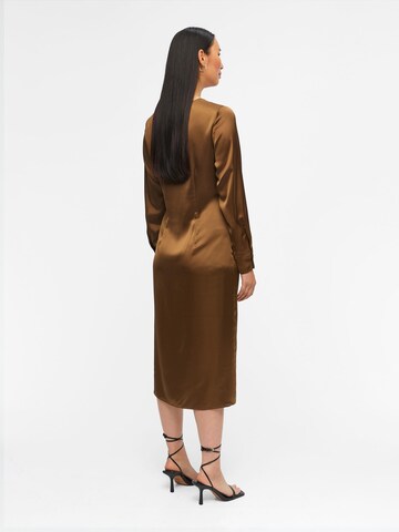 Robe de cocktail OBJECT en marron