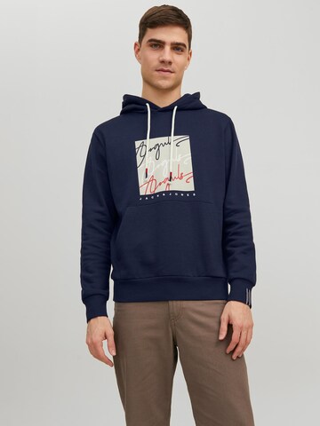 JACK & JONES Sweatshirt 'Josh' i blå: framsida