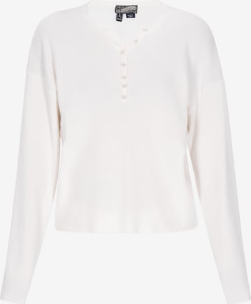 Pull-over 'Vintage' DreiMaster Vintage en blanc : devant