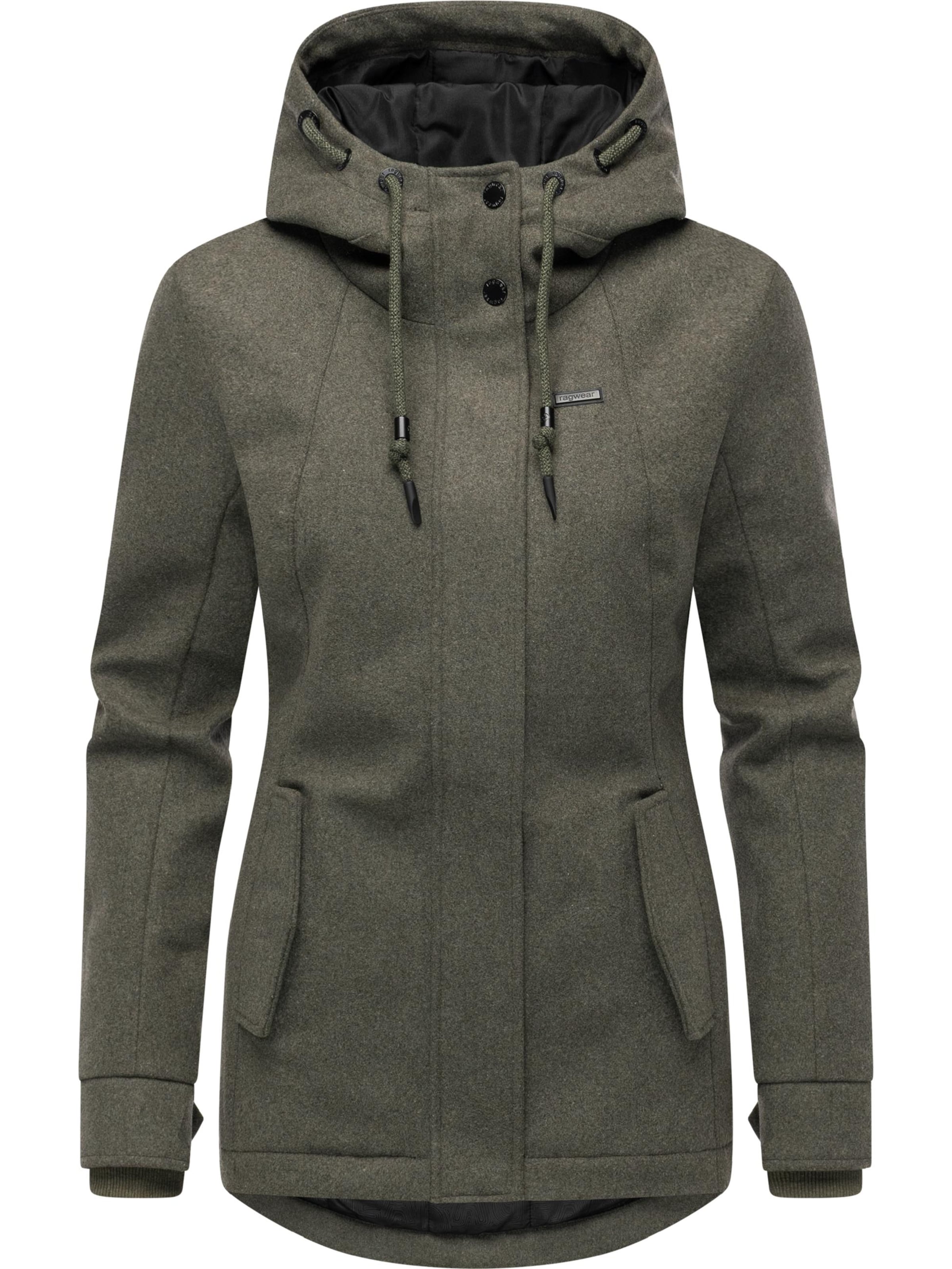 Ragwear Between-season jacket 'Monadde' in Green: front