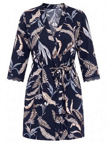 Donna Ochtendjas 'Helen' in Blauw: voorkant