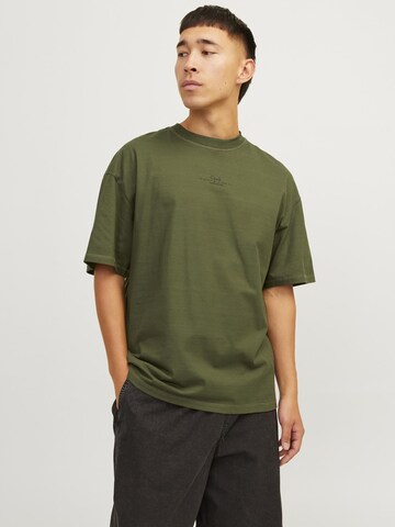 T-Shirt JACK & JONES en vert : devant