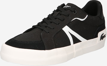LACOSTE Platform trainers in Black: front
