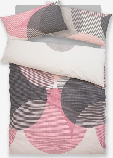 BIERBAUM Bettbezug in grau / rosa, Produktansicht