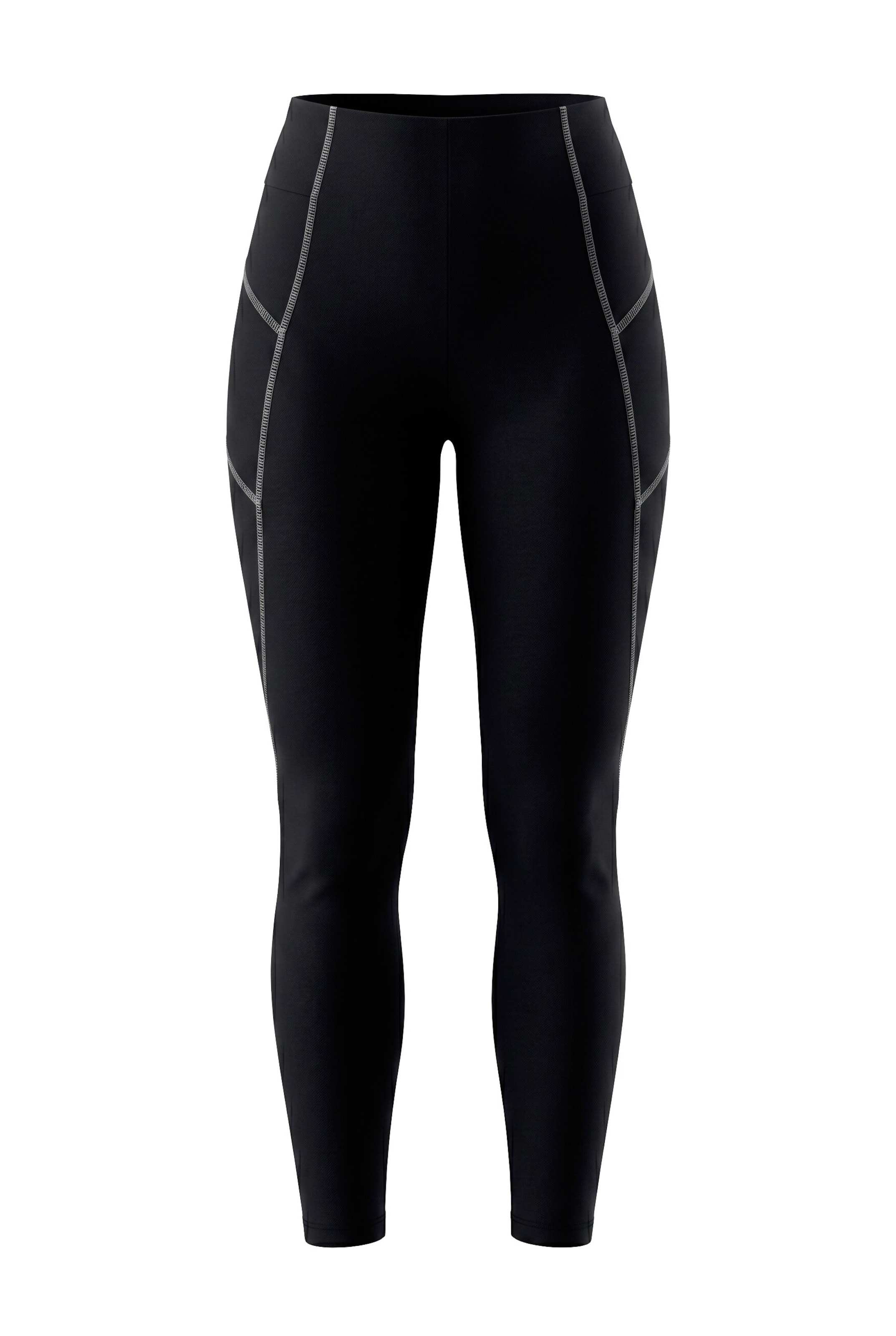 Ulla Popken Skinny Leggings in Schwarz: Vorderseite