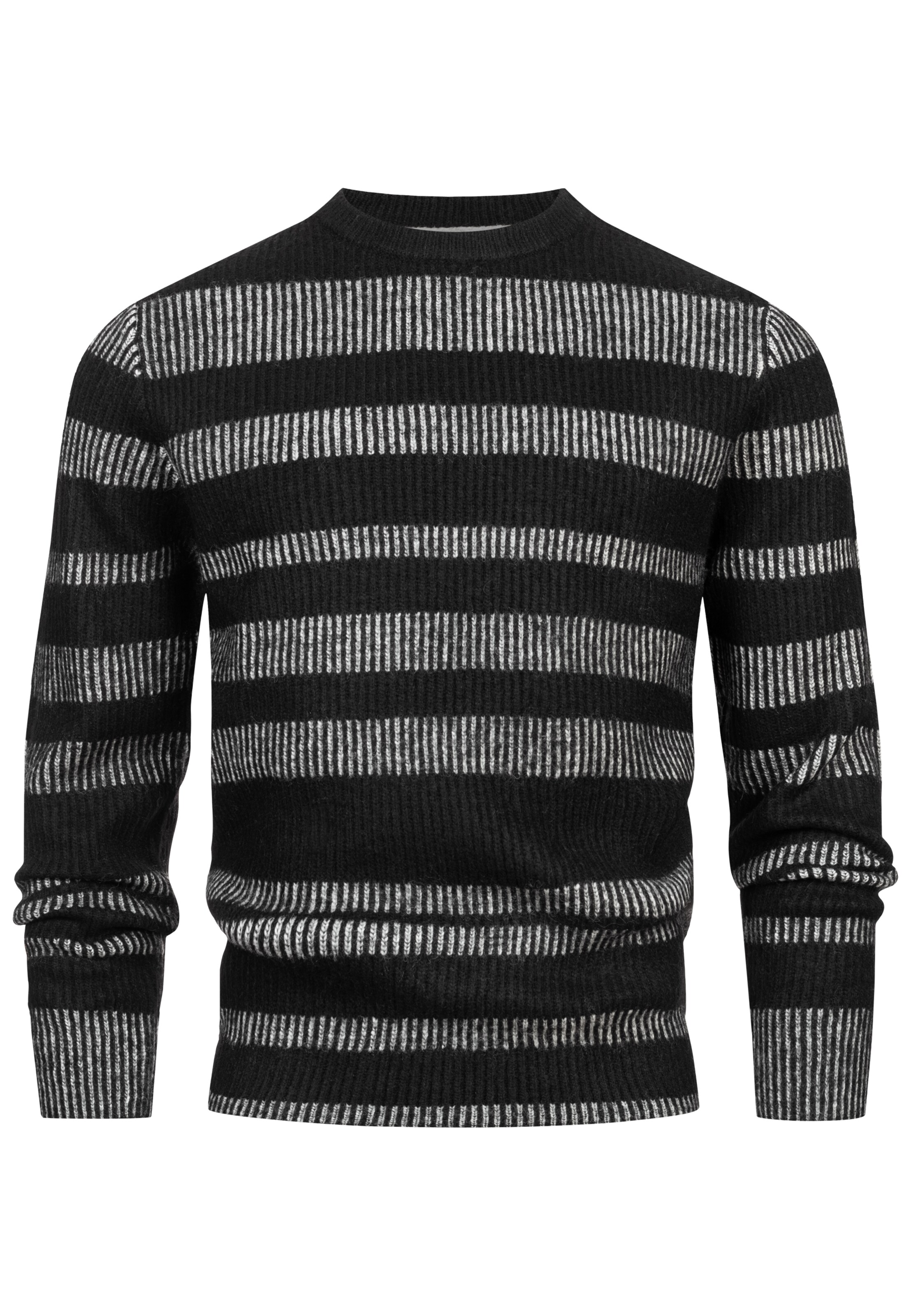 INDICODE JEANS Trui 'INKalle' in Zwart: voorkant